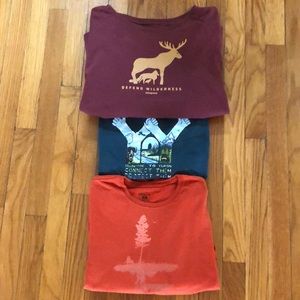 THREE Patagonia Long Sleeve Tees